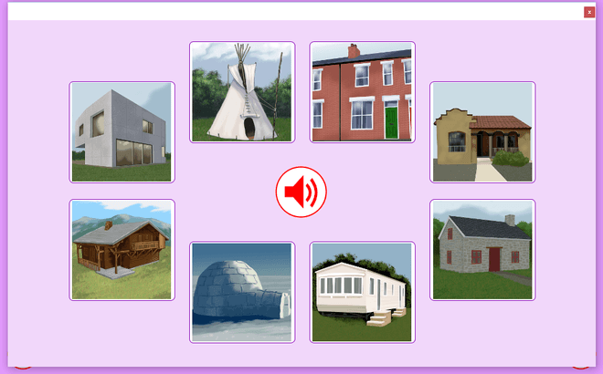 Screenshot from Houses and Materials - Find the Pictures Two