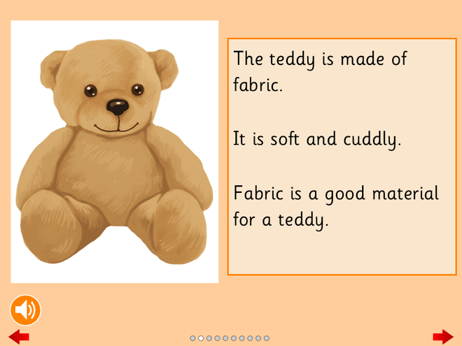 Screenshot from Good Materials for Toys - Read a Book