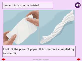 Screenshot from Changing Shape - Read a Book
