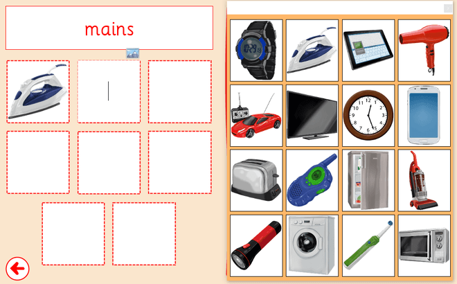 Screenshot from Mains or Battery - Sorting