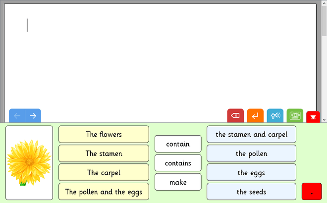 Screenshot from Parts of a Plant