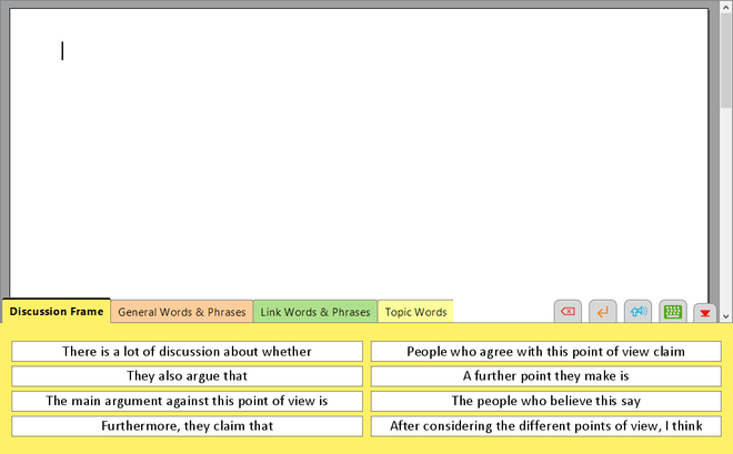 Screenshot from Discussion Frame