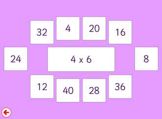 Screenshot from 4 Times Table Practice
