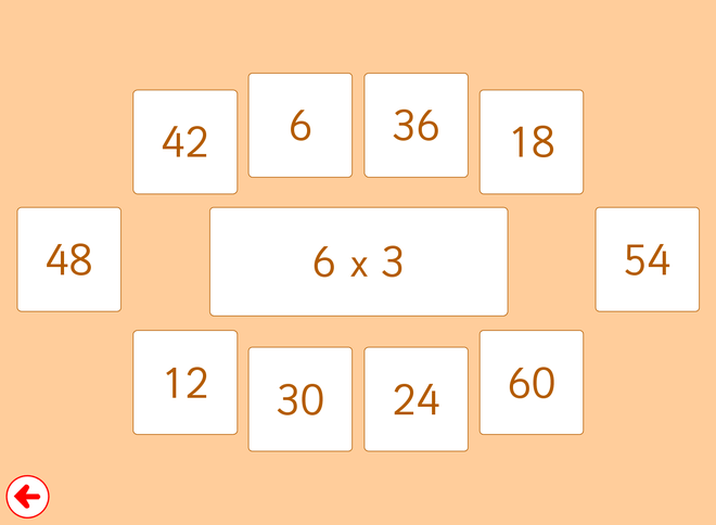 Screenshot from 6 Times Table Practice