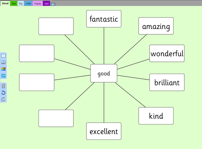 Screenshot from Powerful Adjectives