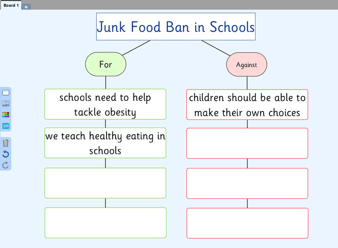 Screenshot from Junk Food - For or Against