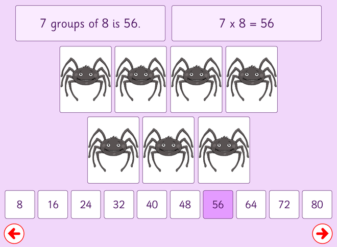 Screenshot from 8 Times Table Pictures