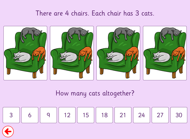 Screenshot from 3 Times Table Pictures