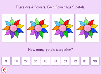 Screenshot from 9 Times Table Pictures