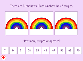 Screenshot from 7 Times Table Pictures