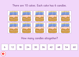 Screenshot from 6 Times Table Pictures