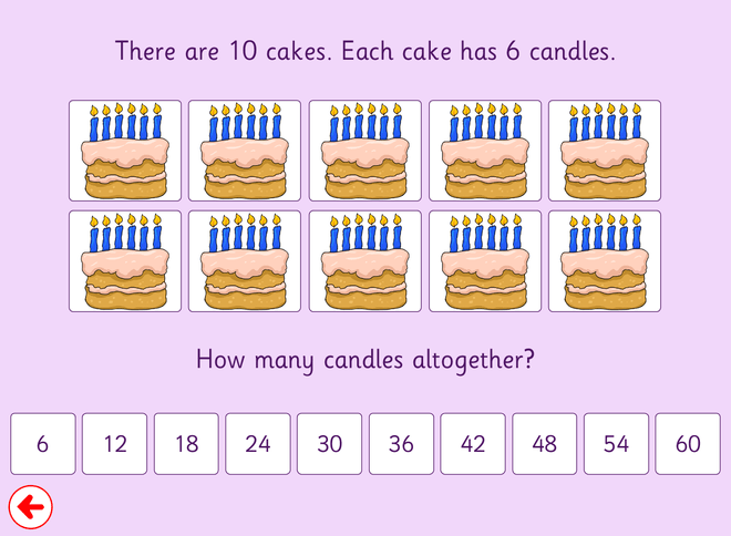 Screenshot from 6 Times Table Pictures