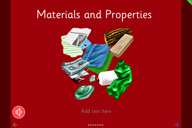 Screenshot from Materials and Properties - Make a Book