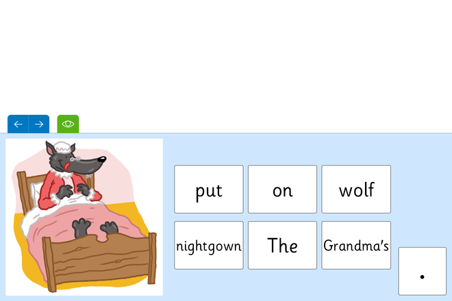 Screenshot from Little Red Riding Hood