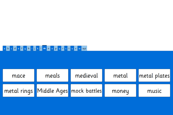 Screenshot from Medieval Knights A - Z
