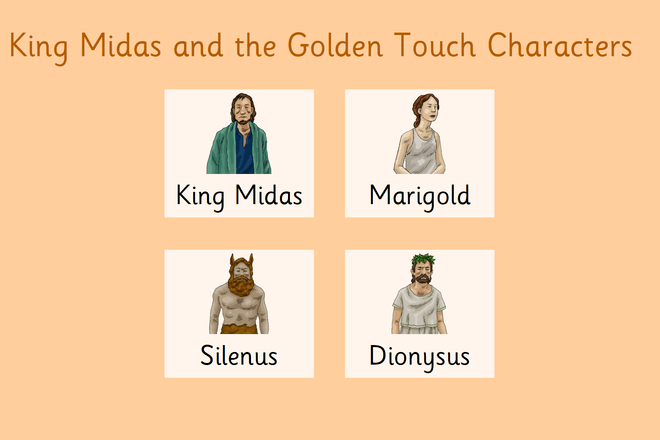Screenshot from King Midas and the Golden Touch Characters