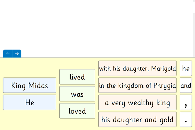 Screenshot from King Midas and the Golden Touch