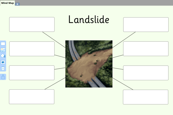 Screenshot from Landslide - Mind Map