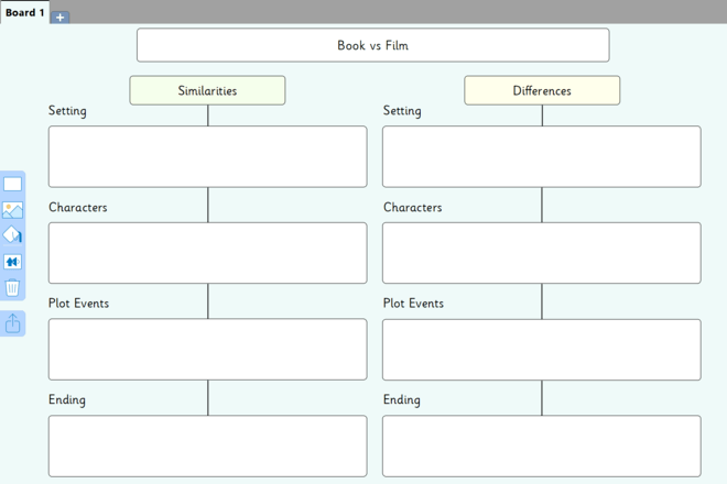 Screenshot from Book and Film Comparison Two