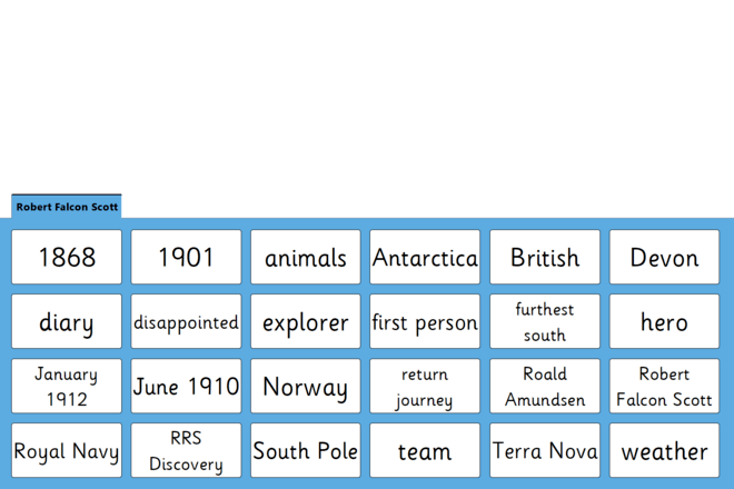 Screenshot from Robert Falcon Scott - Quick Words