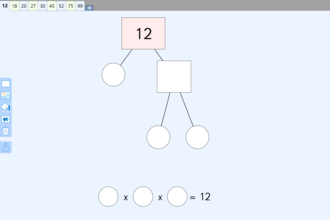Screenshot from Factor Trees One