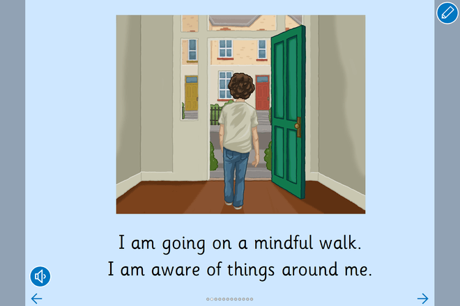 Screenshot from A Mindful Walk - Read a Book