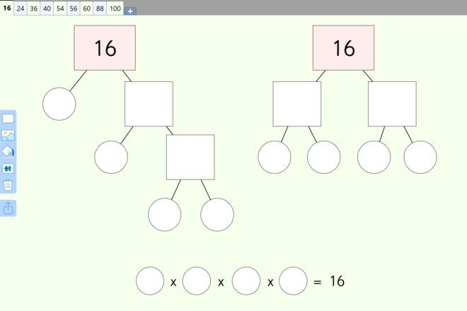 Screenshot from Factor Trees Two