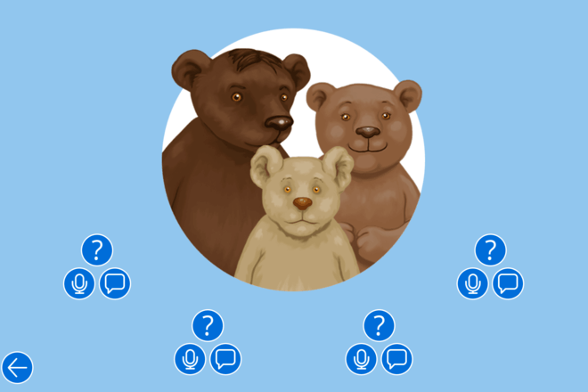 Screenshot from Goldilocks and the Three Bears - Character Talk