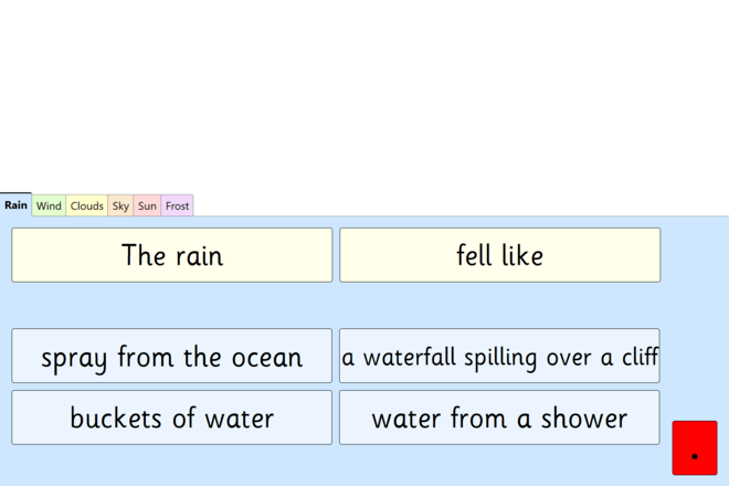 Screenshot from Weather Similes