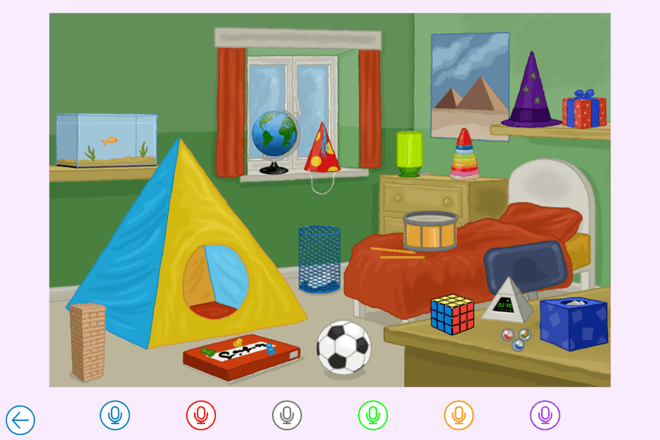 Screenshot from 3-D Shape Hunt