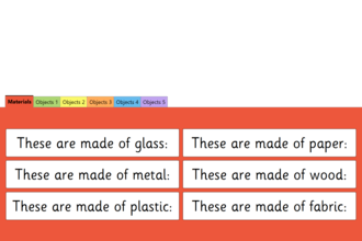 Screenshot from Materials Sorting