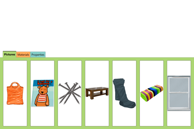 Screenshot from Materials and Properties