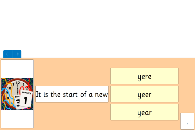 Screenshot from Which Spelling - ear eer ere