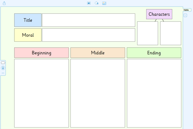 Screenshot from Fable Story Planner