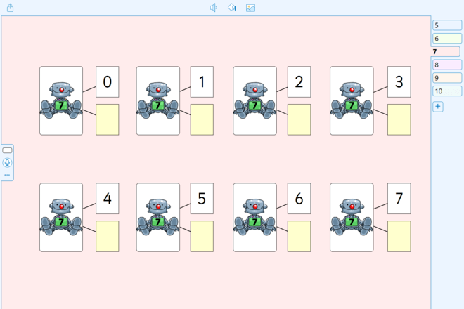 Screenshot from Robot Number Bonds 5 to 10