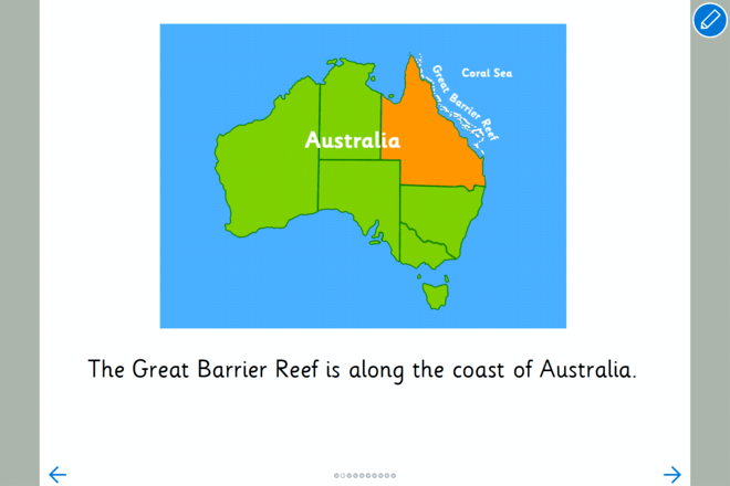 Screenshot from Great Barrier Reef - Read It Yourself