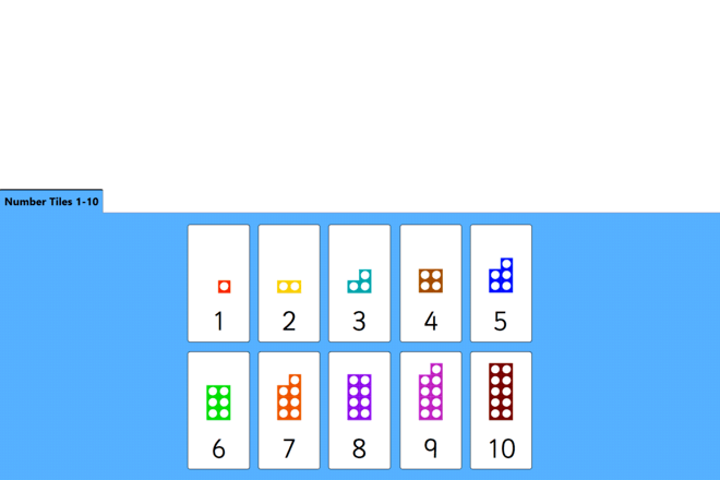 Screenshot from Number Tiles 1 - 10