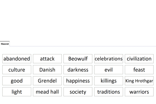 Screenshot from Heorot - Quick Words