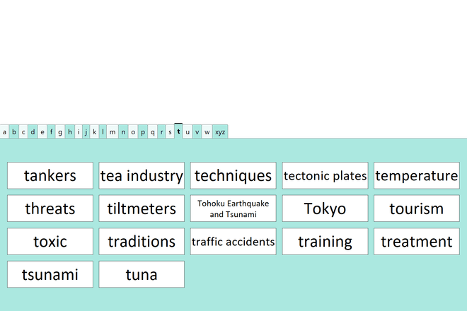 Screenshot from Environmental Issues in Japan A - Z