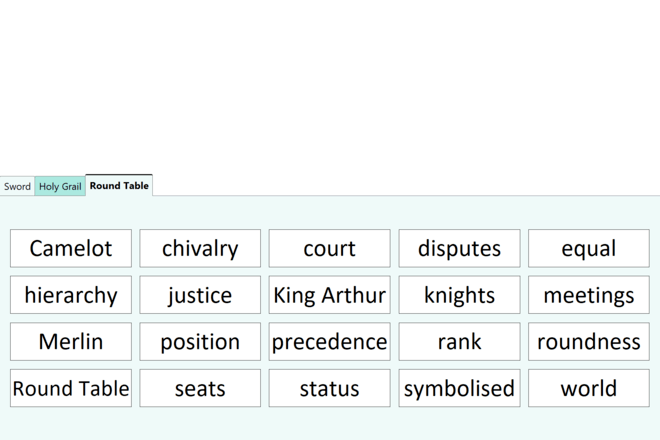 Screenshot from Arthurian Legend - Symbols