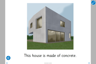 Screenshot from Houses and Materials - Read a Book