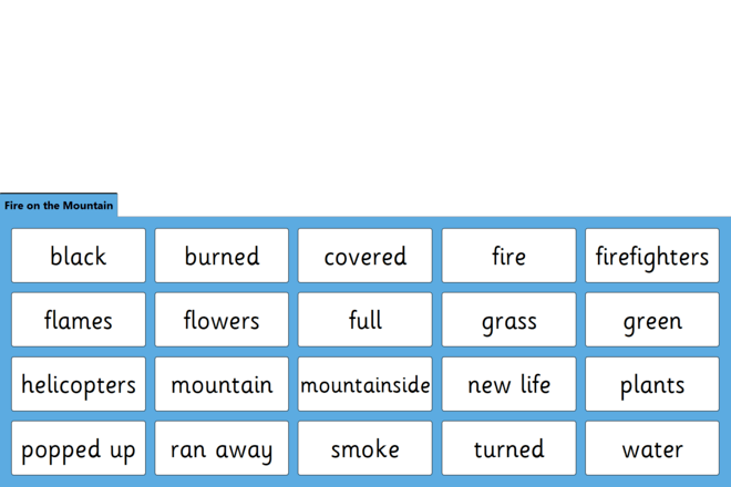 Screenshot from There's a Fire on the Mountain