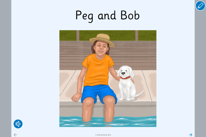 Screenshot from Peg and Bob - Read a Book
