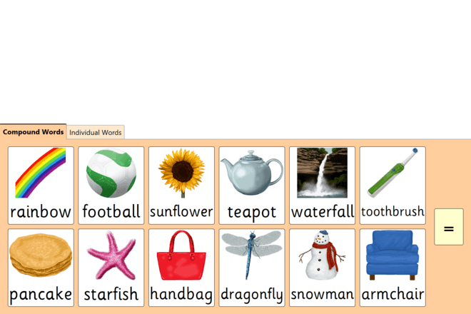 Screenshot from Compound Word Sums