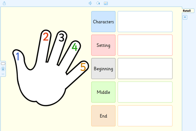 Screenshot from Five-Finger Retell