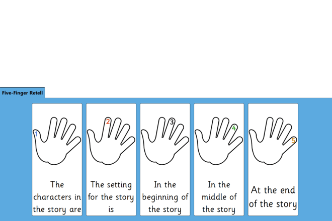 Screenshot from Five-Finger Retell